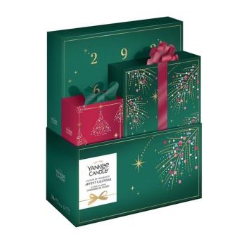 Yankee Candle Adventskalender „24 Tage voller Düfte“ mit 24 Teelichtern & Teelichthalter 2254336